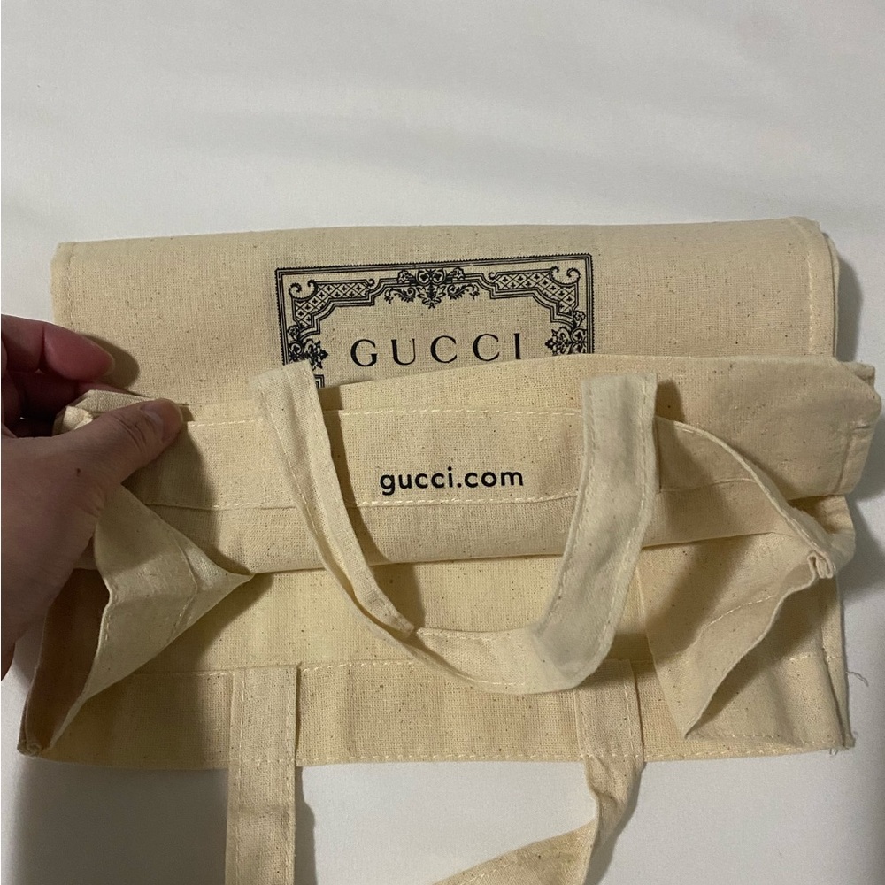 Gucci Linen Cloth- Shopping Tote - Picture 6 of 11